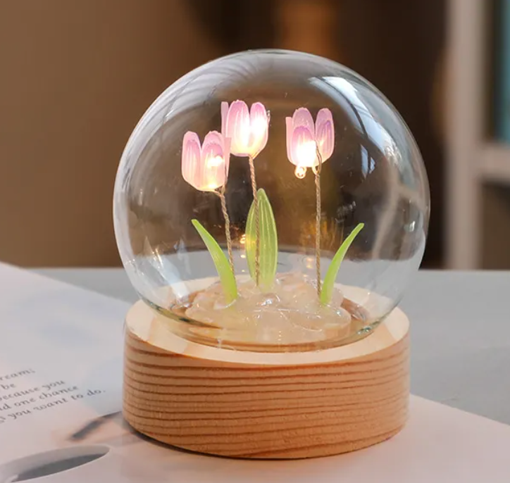 LED Tulip Flower Night Light