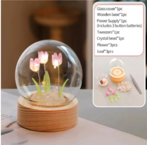 LED Tulip Flower Night Light