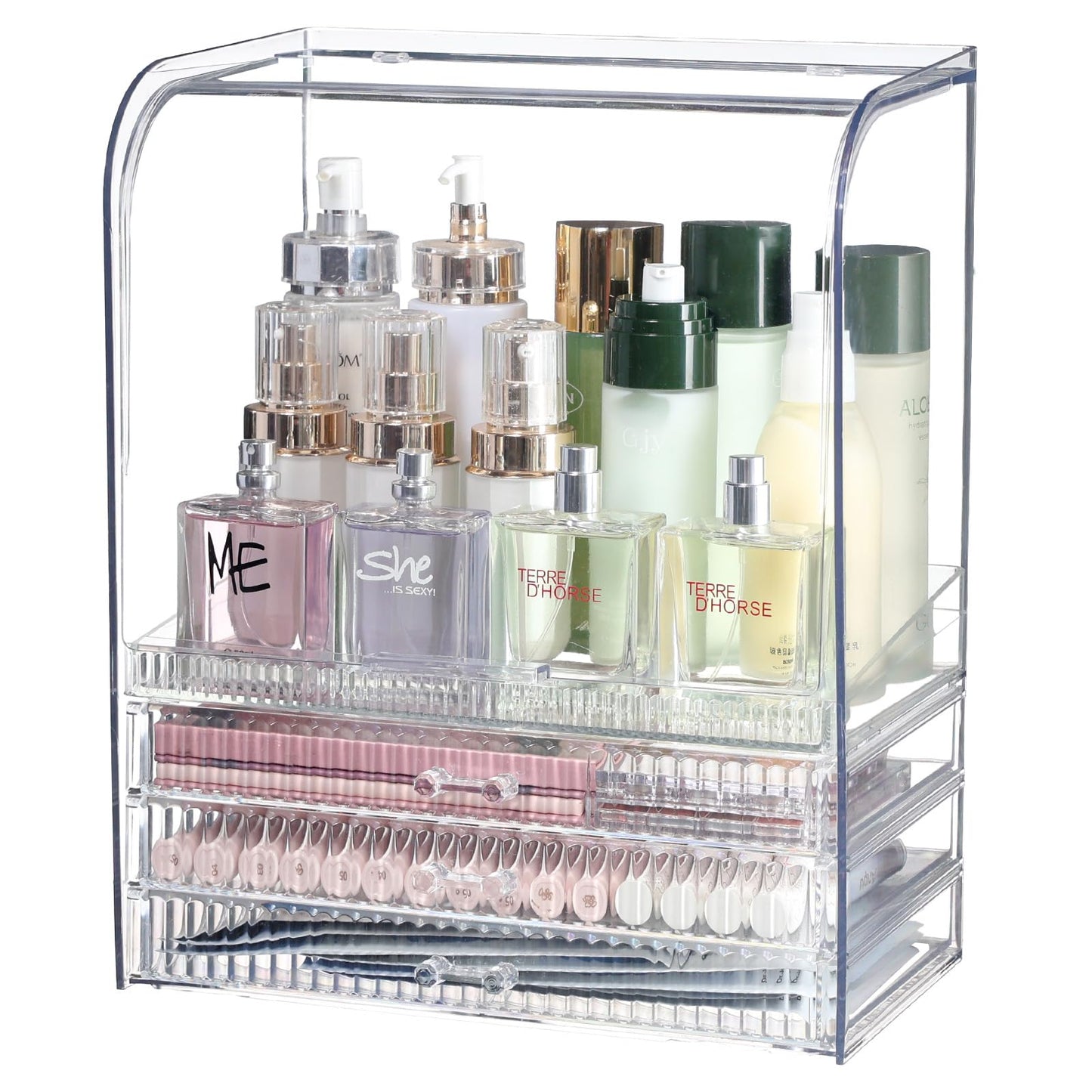 Acrylic Makeup Organizer with Drawers