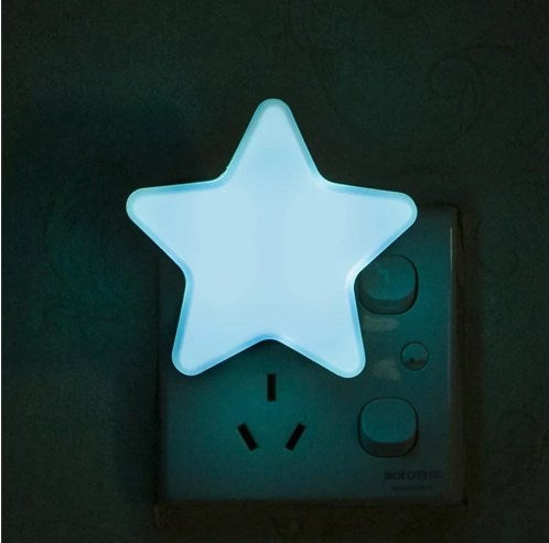 Cute Star Plug-In Night Light with Sensor