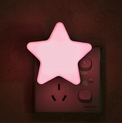 Cute Star Plug-In Night Light with Sensor
