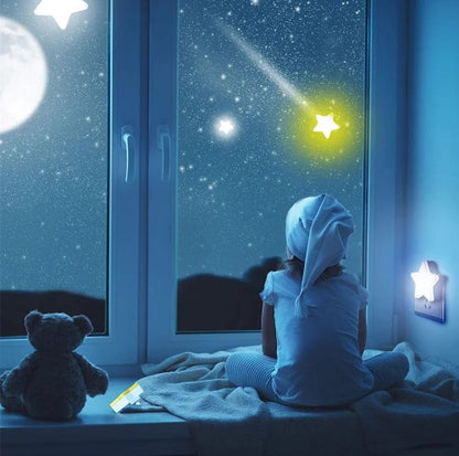 Cute Star Plug-In Night Light with Sensor