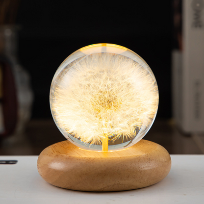 Flower Crystal Ball Night Light