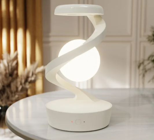 Rotating Moon Lamp with Wireless Charger