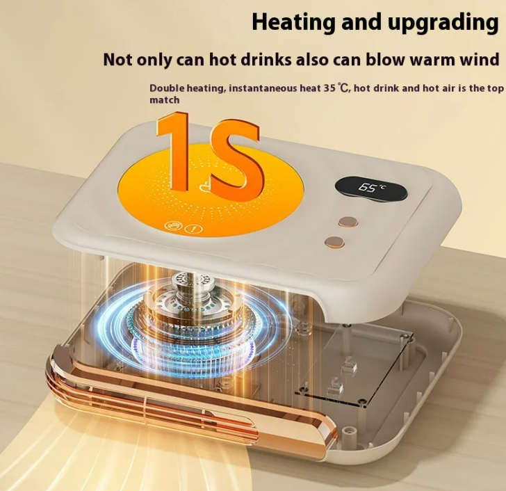 2-in-1 Cup Warmer & Cozy Desk Heater