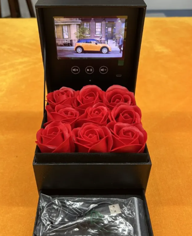 Real Rose Keepsake Jewelry Box