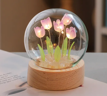 LED Tulip Flower Night Light