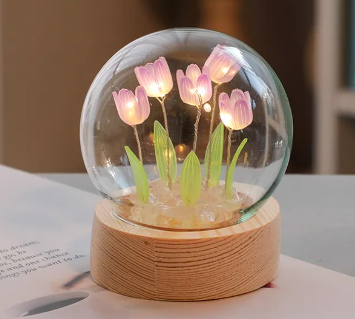 LED Tulip Flower Night Light