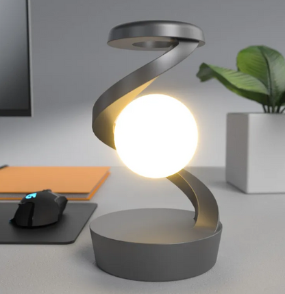 Rotating Moon Lamp with Wireless Charger