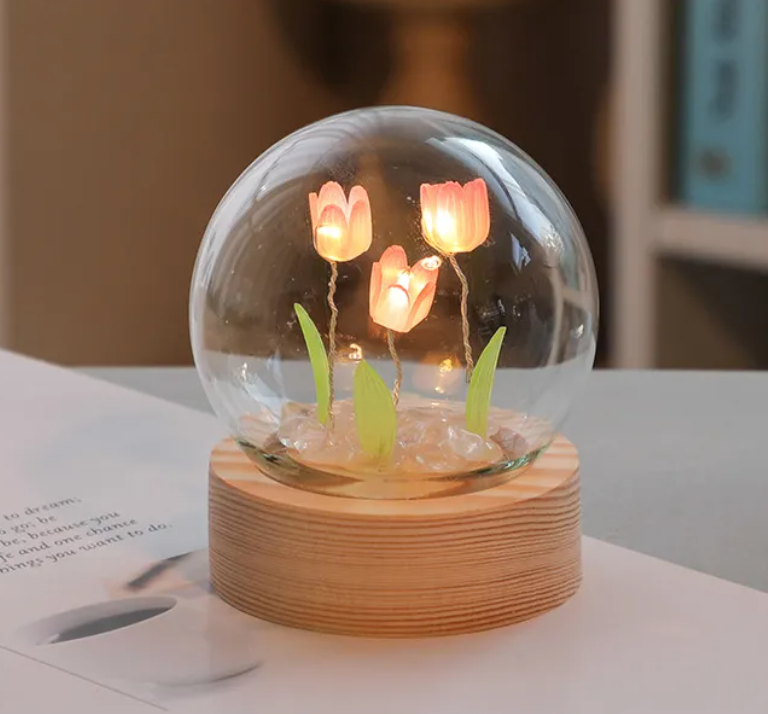 LED Tulip Flower Night Light