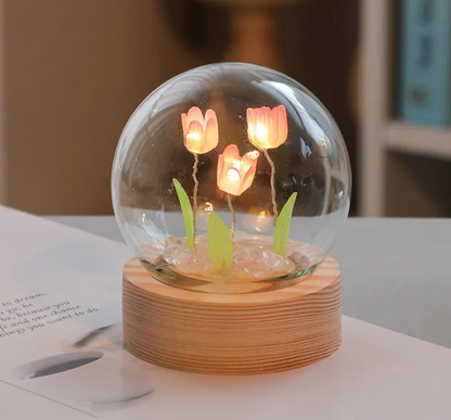 LED Tulip Flower Night Light