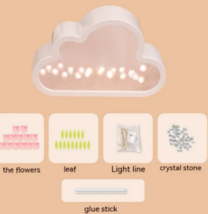 Cloud & Tulip Mirror Night Light