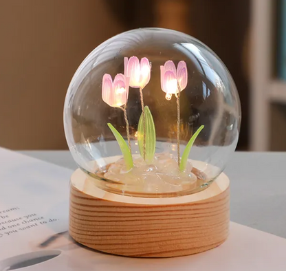 LED Tulip Flower Night Light