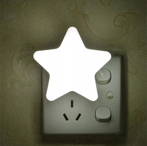 Cute Star Plug-In Night Light with Sensor