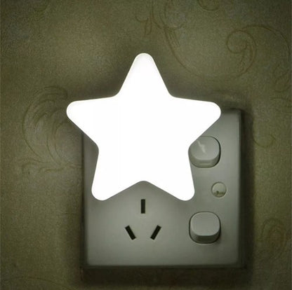 Cute Star Plug-In Night Light with Sensor