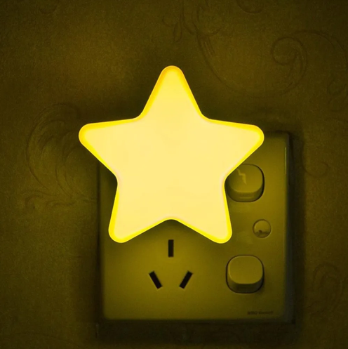 Cute Star Plug-In Night Light with Sensor