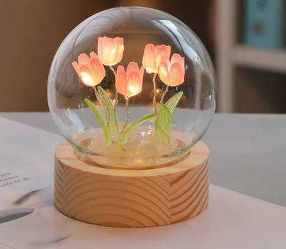 LED Tulip Flower Night Light
