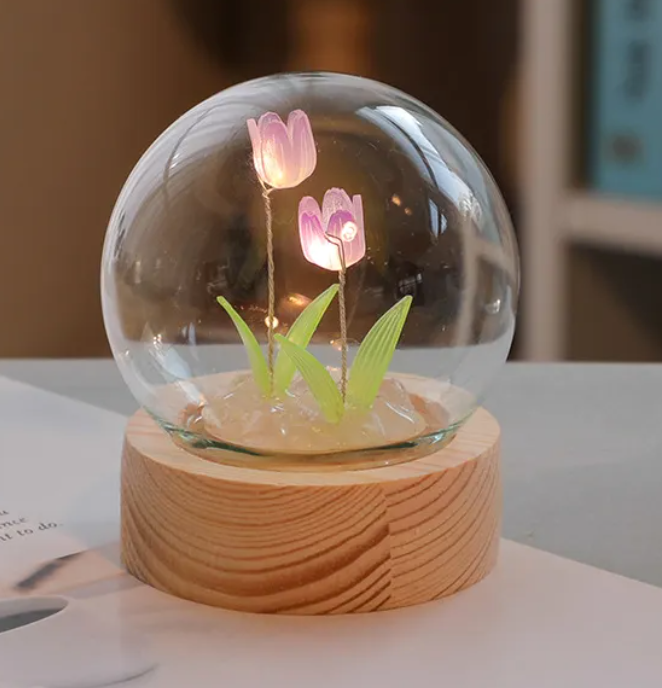 LED Tulip Flower Night Light