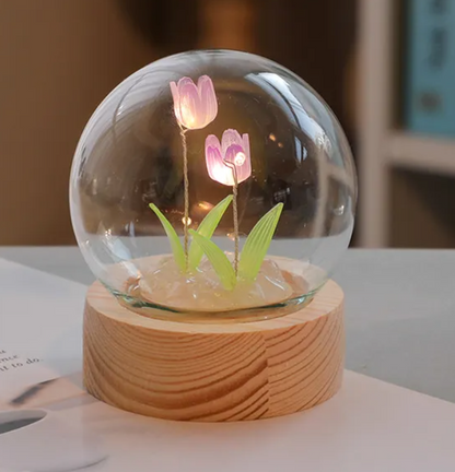 LED Tulip Flower Night Light