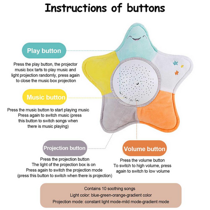 Rotating Star & Ocean Projector Night Light